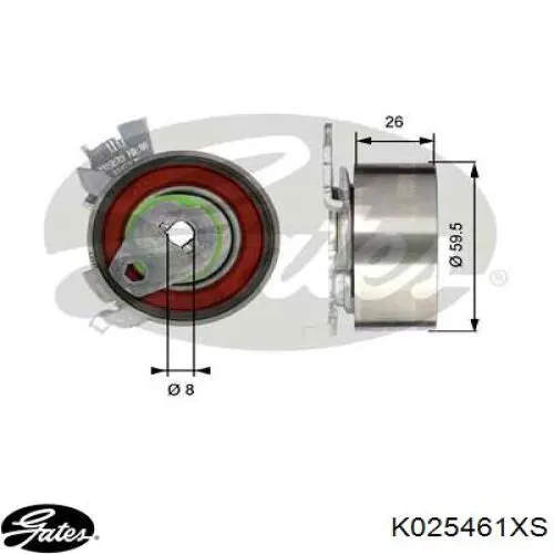 Comprar K025461XS Gates Kit de correa de distribución