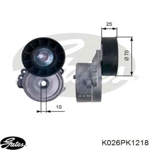 Correa de transmisión, completo Gates K026PK1218 precio, desde 58,17 EUR