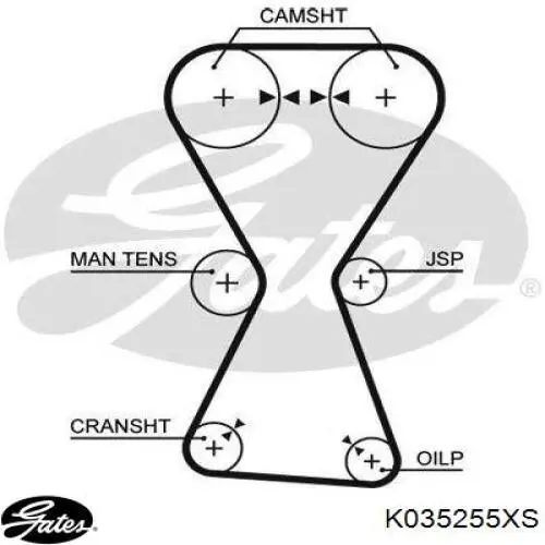 Comprar K035255XS Gates Kit de correa de distribución