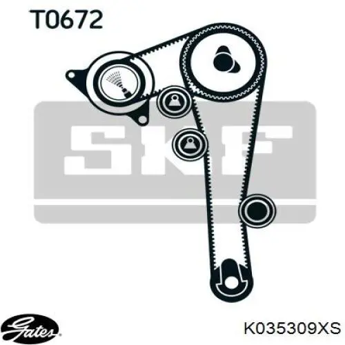 Kit de distribución K035309XS Gates