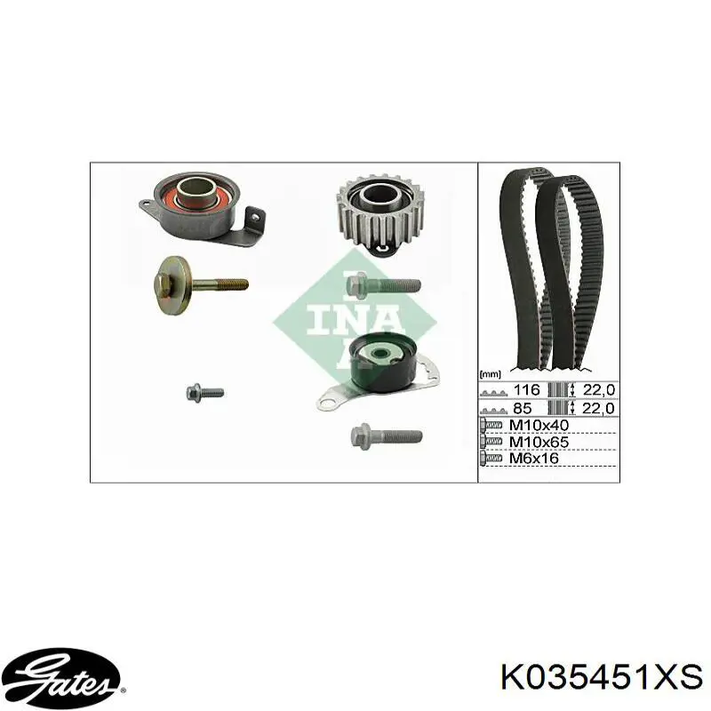 Kit de distribución K035451XS Gates