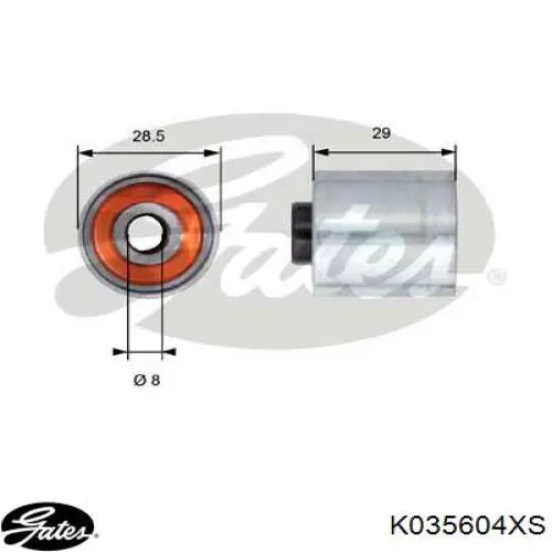 Comprar K035604XS Gates Kit de correa de distribución