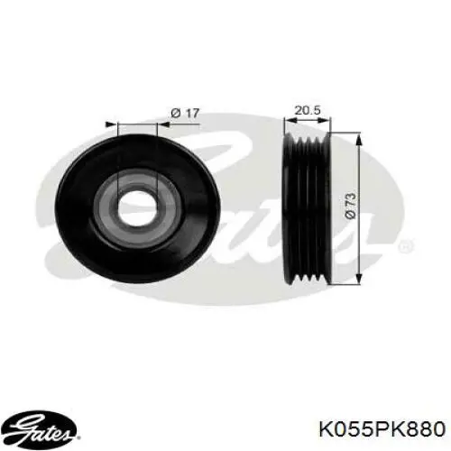 Correa de transmisión para Subaru Impreza GD
