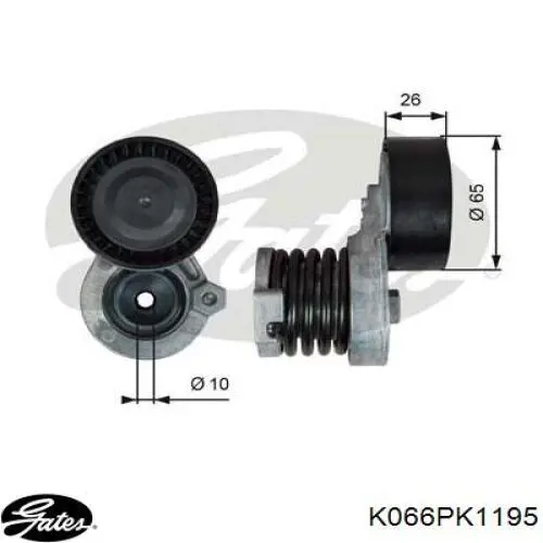 Comprar K066PK1195 Gates Correa de transmisión