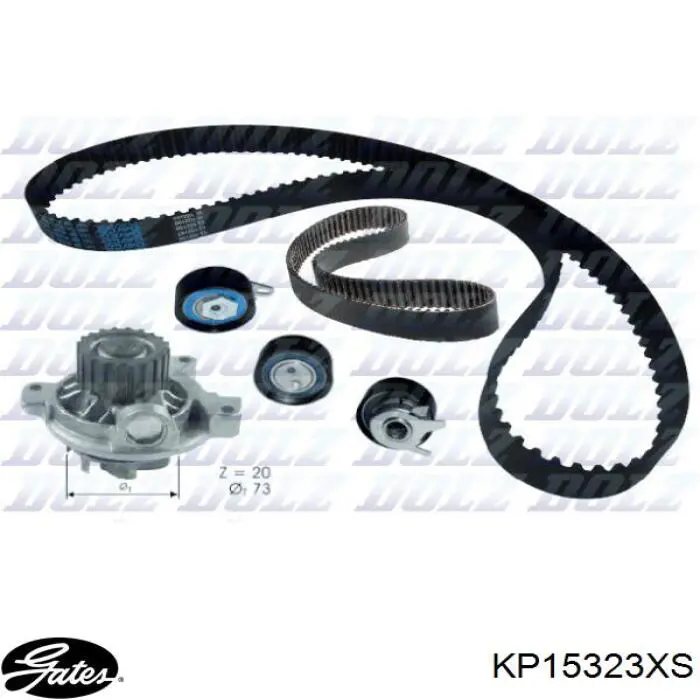 Juego de correas dentadas Gates KP15323XS precio, desde 134,52 EUR