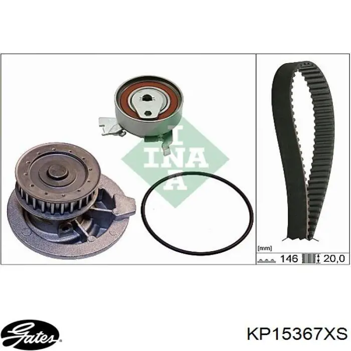 Kit de distribución KP15367XS Gates