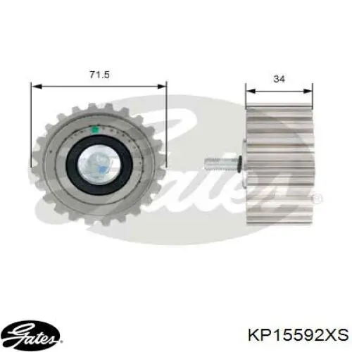 Kit de distribución KP15592XS Gates