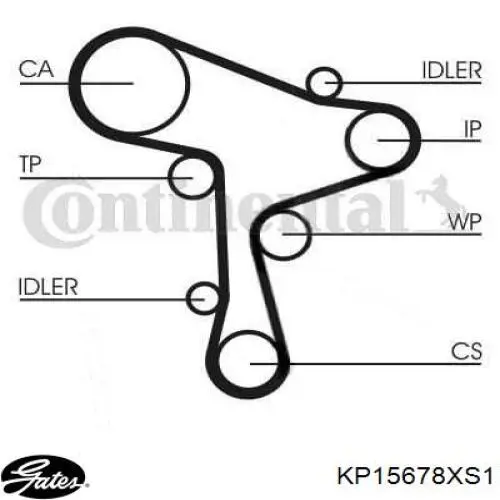 Comprar KP15678XS1 Gates Kit de correa de distribución