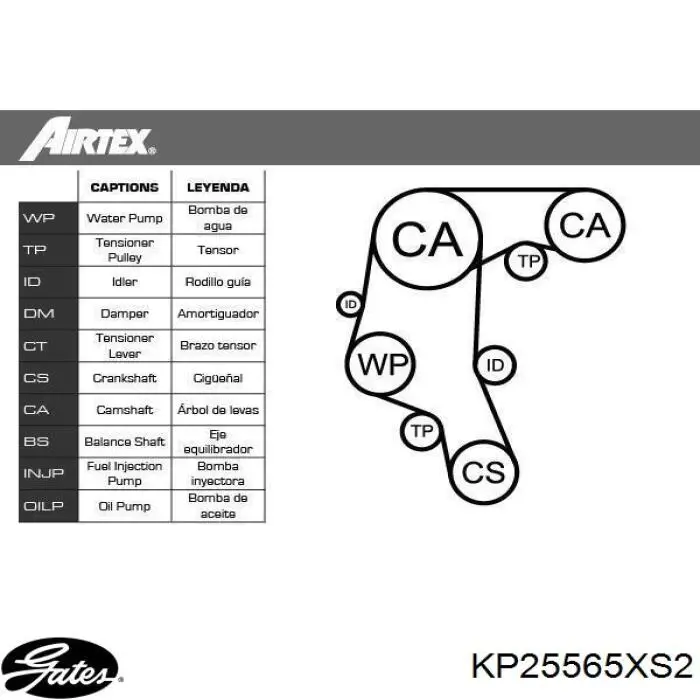 Comprar KP25565XS2 Gates Kit de correa de distribución