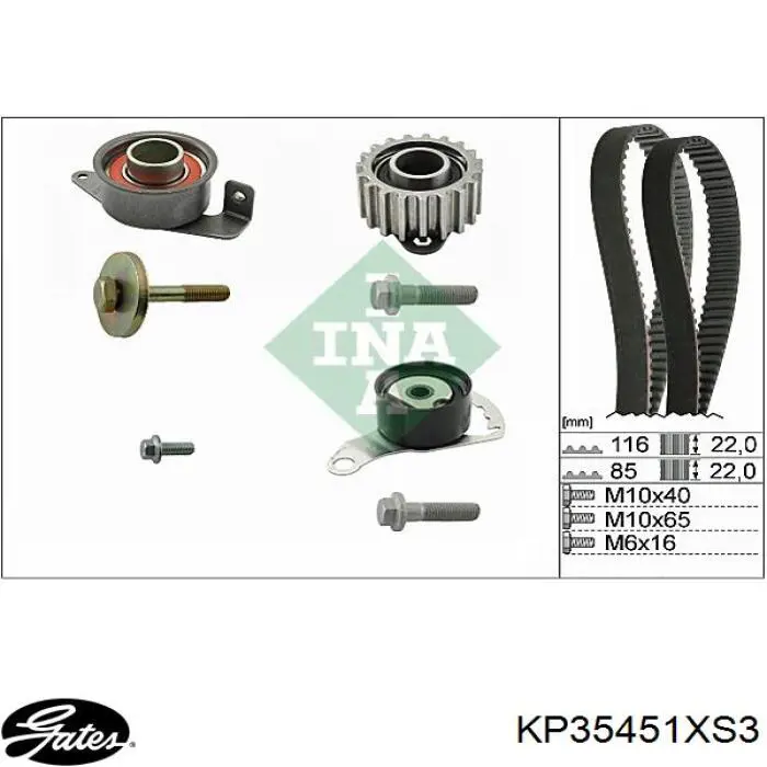 Kit de distribución CT901WP3 Continental/Siemens