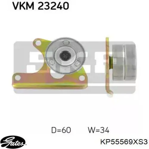 Kit de distribución KP55569XS3 Gates