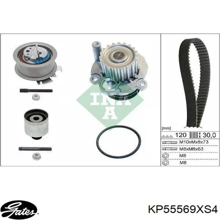 Comprar KP55569XS4 Gates Kit de correa de distribución