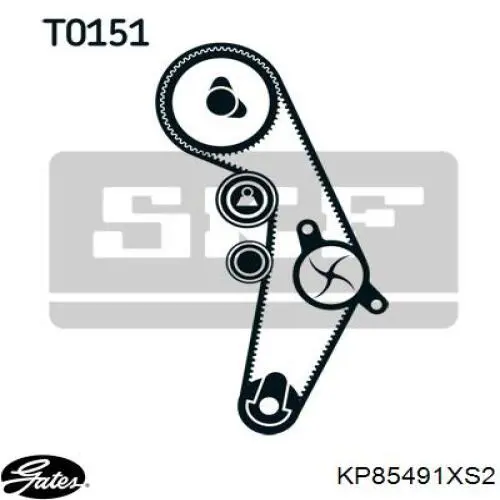 KP85491XS-2 Gates kit de distribución