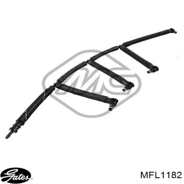 Tubería de retorno de combustible de los inyectores Gates MFL1182 precio, desde 25,50 EUR