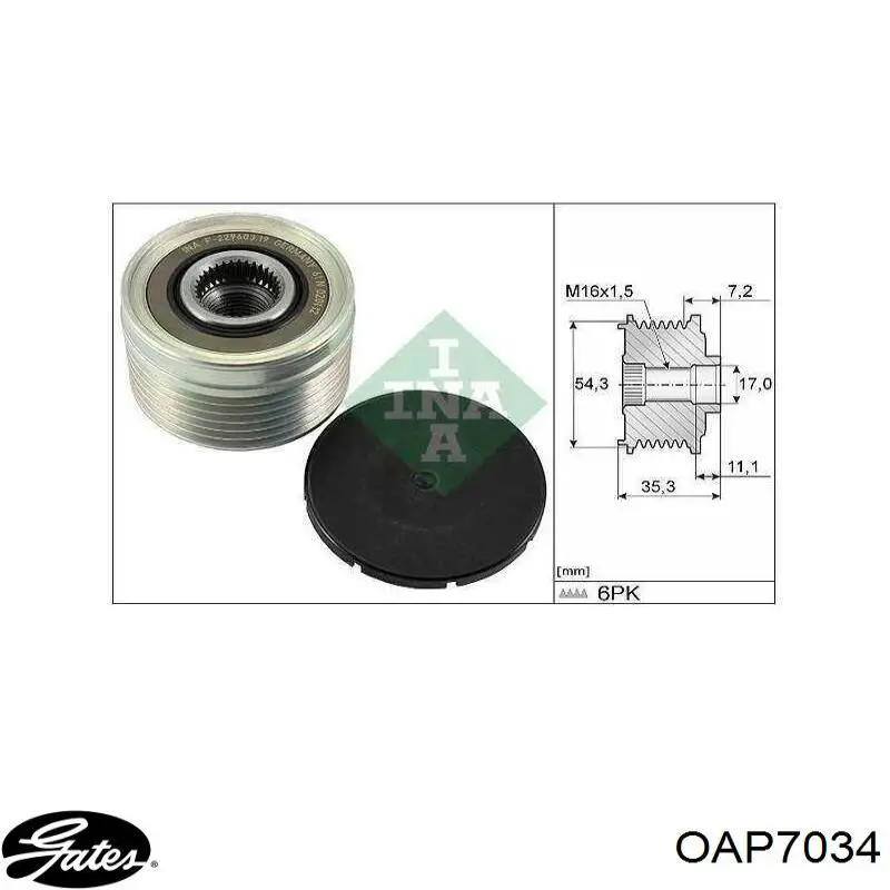 Comprar RA802 Japan Parts Rueda libre del alternador