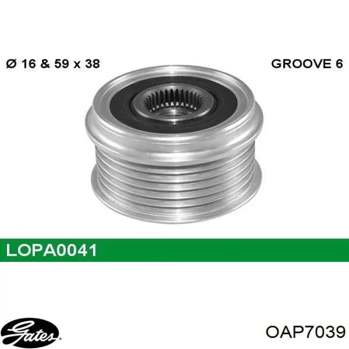 Poleas juego de piezas Alfa Romeo Mito 955