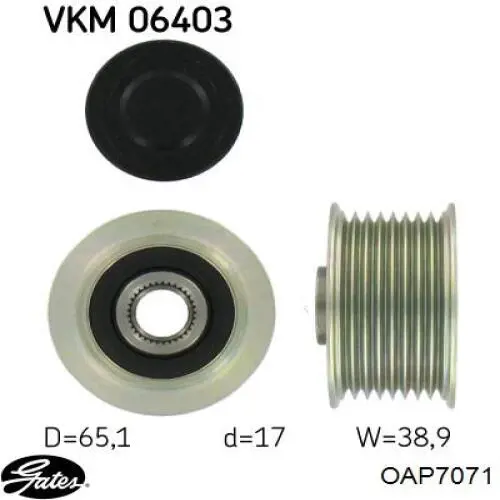 Comprar RF5C18330A Mazda Rueda libre del alternador