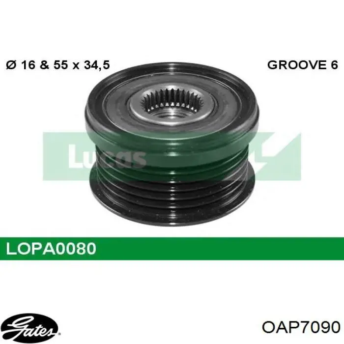 Comprar 30934612 Swag Rueda libre del alternador