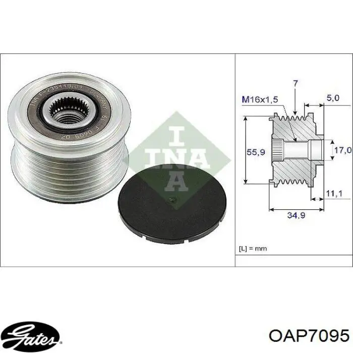 Poleas juego de piezas Audi Q7 4LB