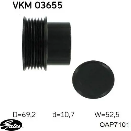 Polea alternador 30711314 Volvo