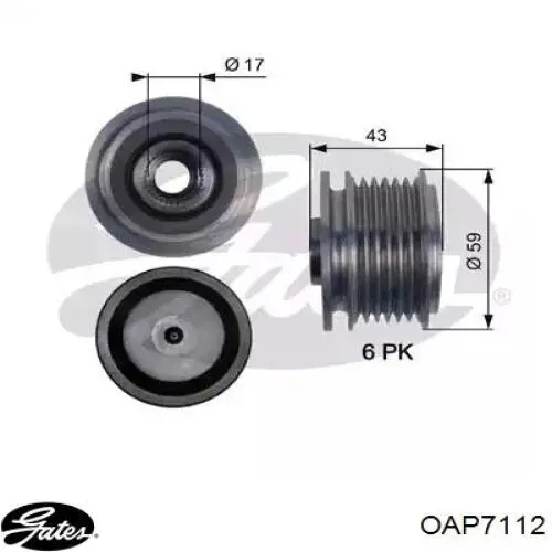 Polea rueda libre Gates OAP7112 precio, desde 32,40 EUR
