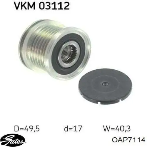 Polea rueda libre Triclo 423236 precio, desde 26,58 EUR