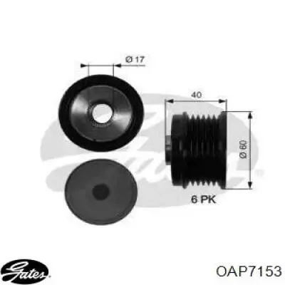 Comprar OAP7153 Gates Rueda libre del alternador