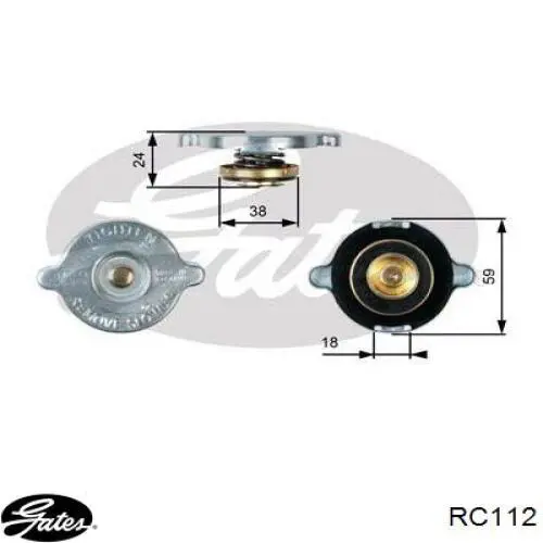 Tapa de radiador (tapón) Chrysler J3239375 precio, desde 2,61 EUR