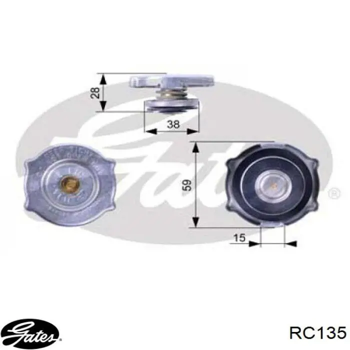 Comprar RC135 Gates Tapa radiador