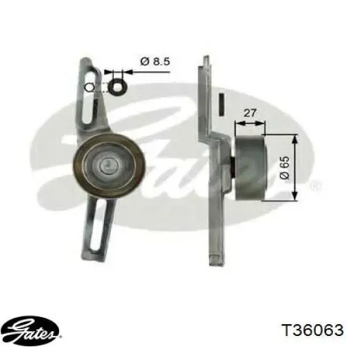 Tensor de correa de alternador 14461 Fare