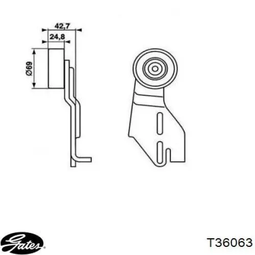 8671019909 Renault (RVI) tensor de correa poli v