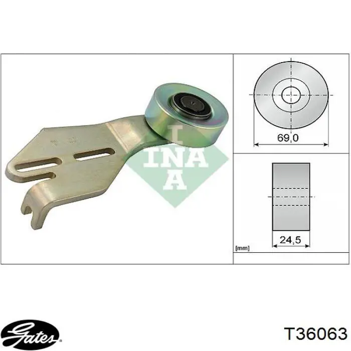 Tensor de la correa trapecial INA 531023810 precio, desde 61,80 EUR