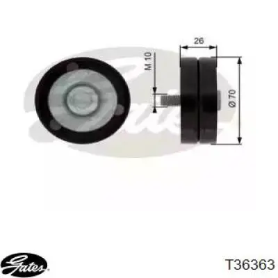 Rodillo tensor Chrysler 5066938AA