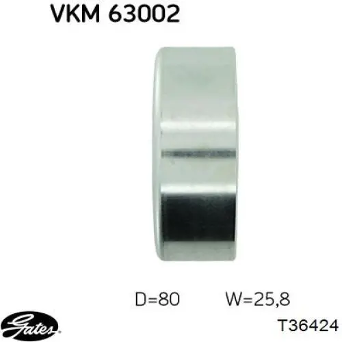 Comprar 38942PHM004 Honda Polea tensora, correa poli V