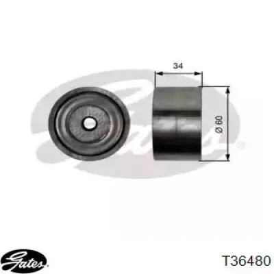 T36480 Gates rodillo intermedio de correa dentada