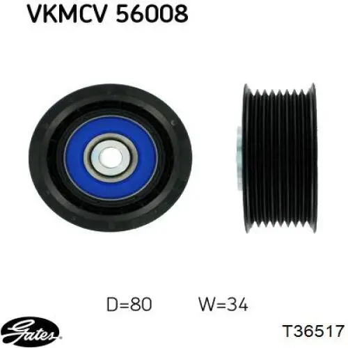 Polea inversión/guía, correa auxiliar servicios Volvo 24367092 precio, desde 24,12 EUR