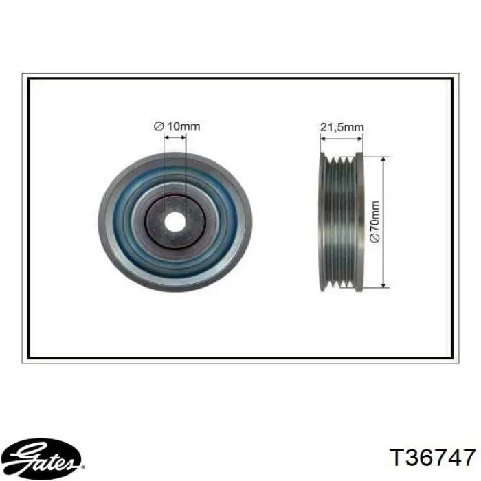 Polea tensora correa poli V 1753082J00 Suzuki
