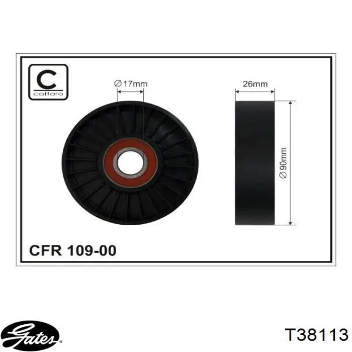 Tensor de correa poli V APV2573 Dayco