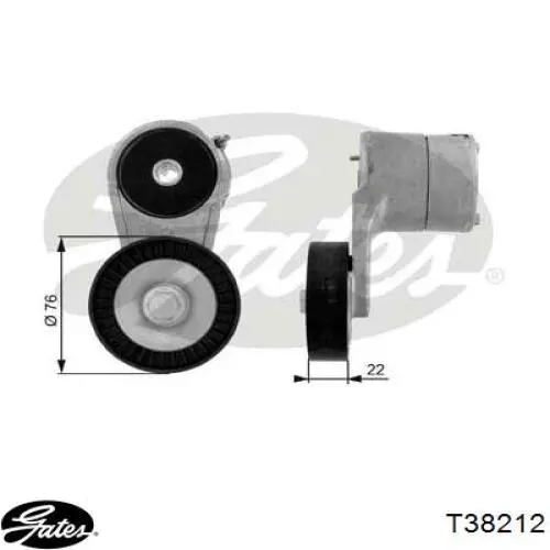 Tensor de correa de alternador para Opel Zafira (F75)