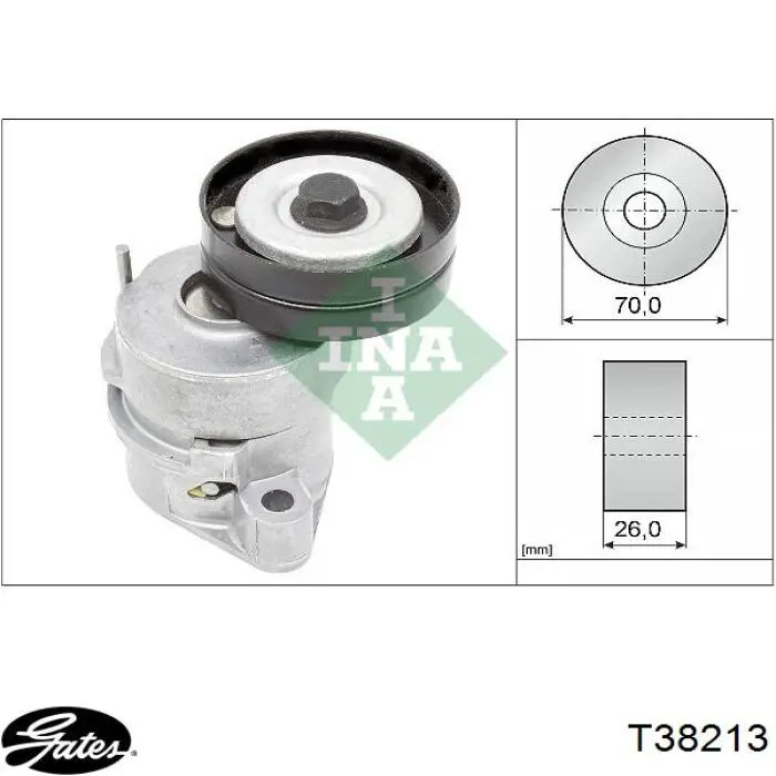 1221911 Kraft Tensor de correa de alternador