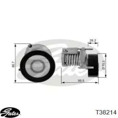 Tensor de la correa trapecial poli v LUK 534012320
