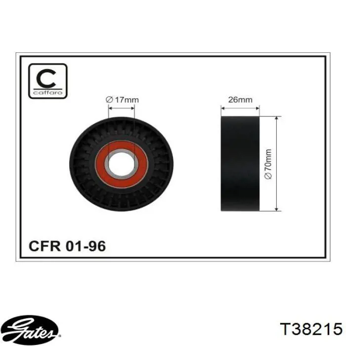 RWS3318 Rotweiss Tensor de correa de alternador