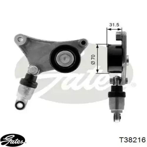 Tensor de correa poli V MRB72108 MarkBest