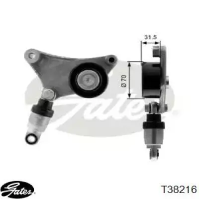 Tensor de la correa trapecial poli v Gates T38216