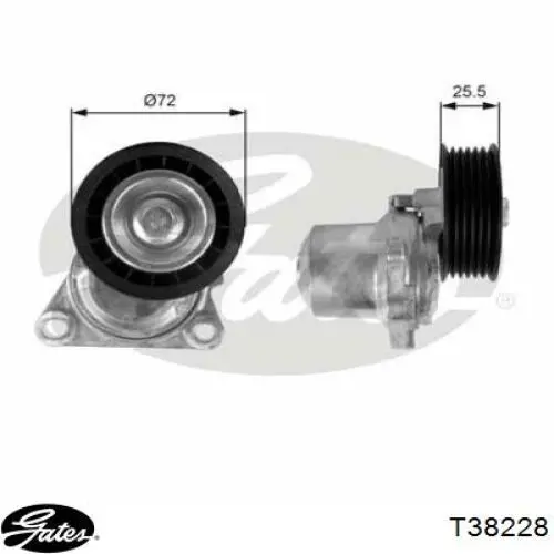 Rodillo, correa trapecial poli V Audi A4 8EC