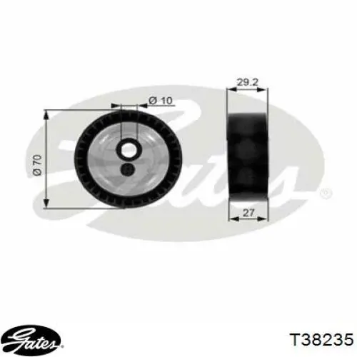 Tensor de correa poli V 4917066G00 Peugeot/Citroen