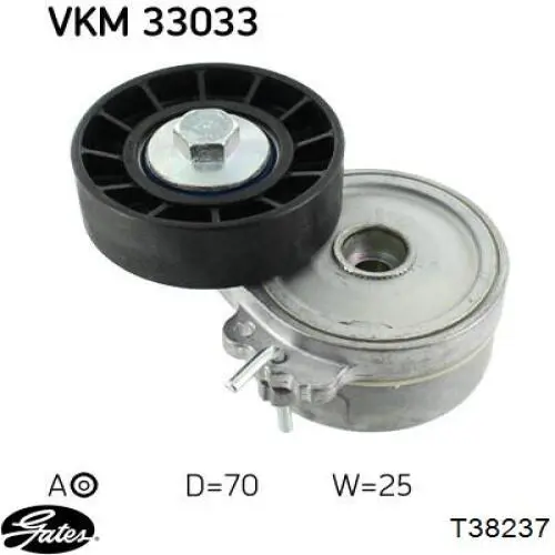 Comprar 534033410 LUK Tensor de correa poli V 