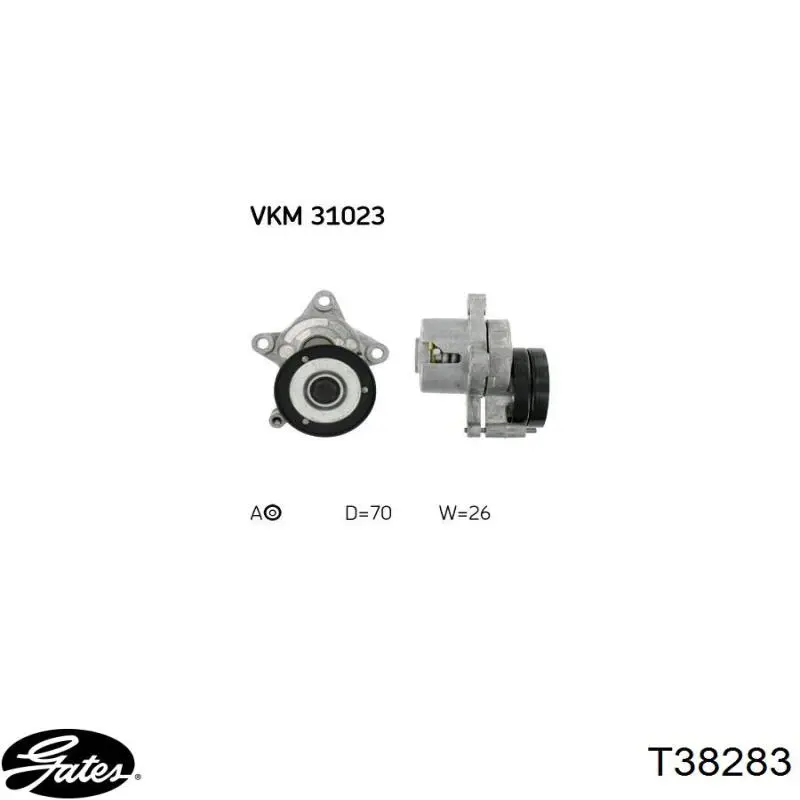 Comprar APV2318 Dayco Polea tensora, correa poli V