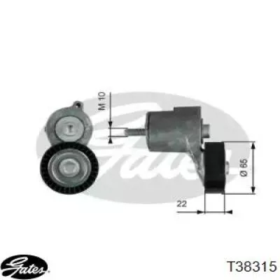 Tensor de correa poli V T38315 Gates