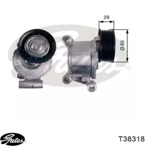Tensor de la correa trapecial Mazda LF5015980B precio, desde 57,02 EUR